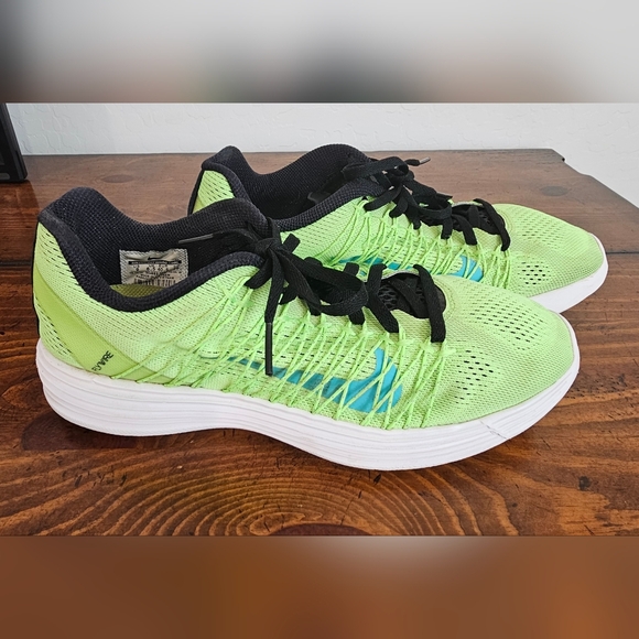 Nike Shoes - Nike Women's Lime Green W/Black & Blue Accent Sneakers/Running Shoes Size 9
